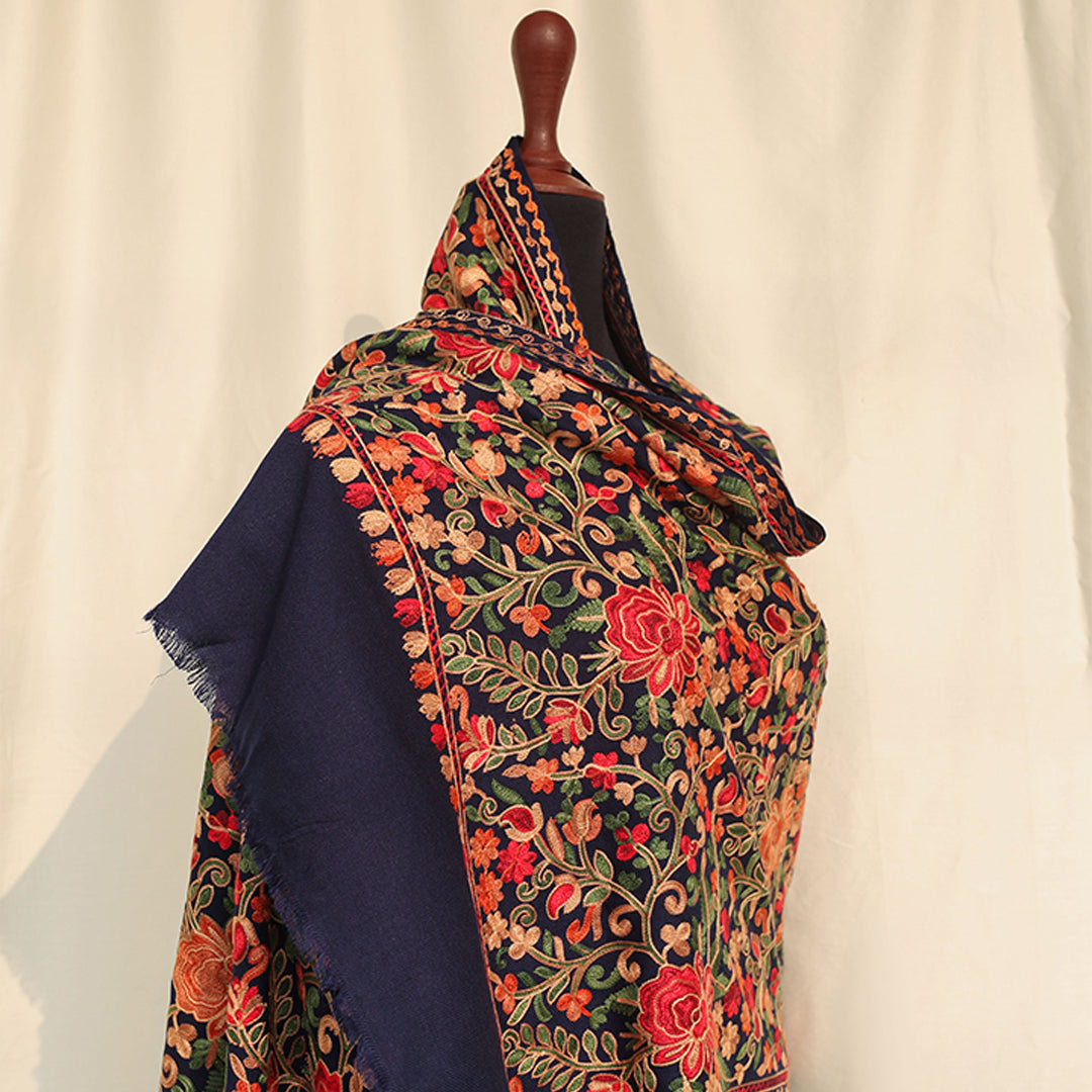 Fari Vibrant Aari Embroidery Shawl