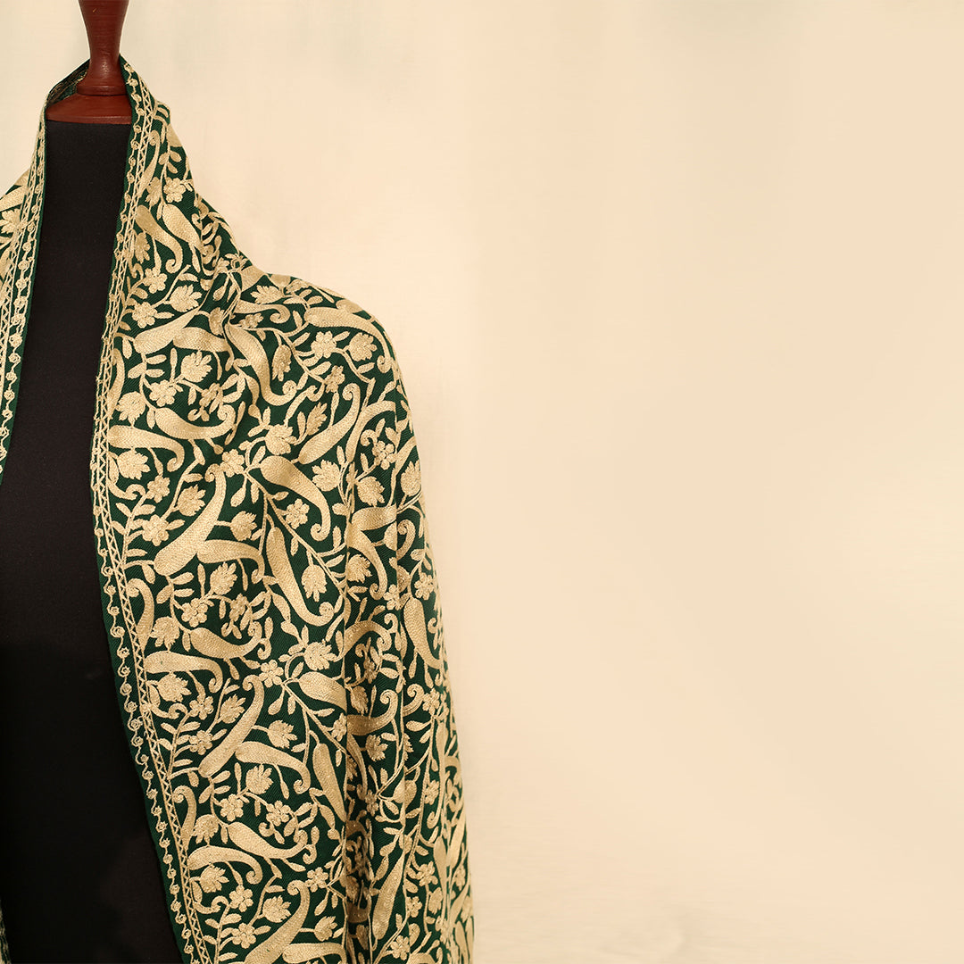 Nanni Infinite Branch Embroidered Shawl