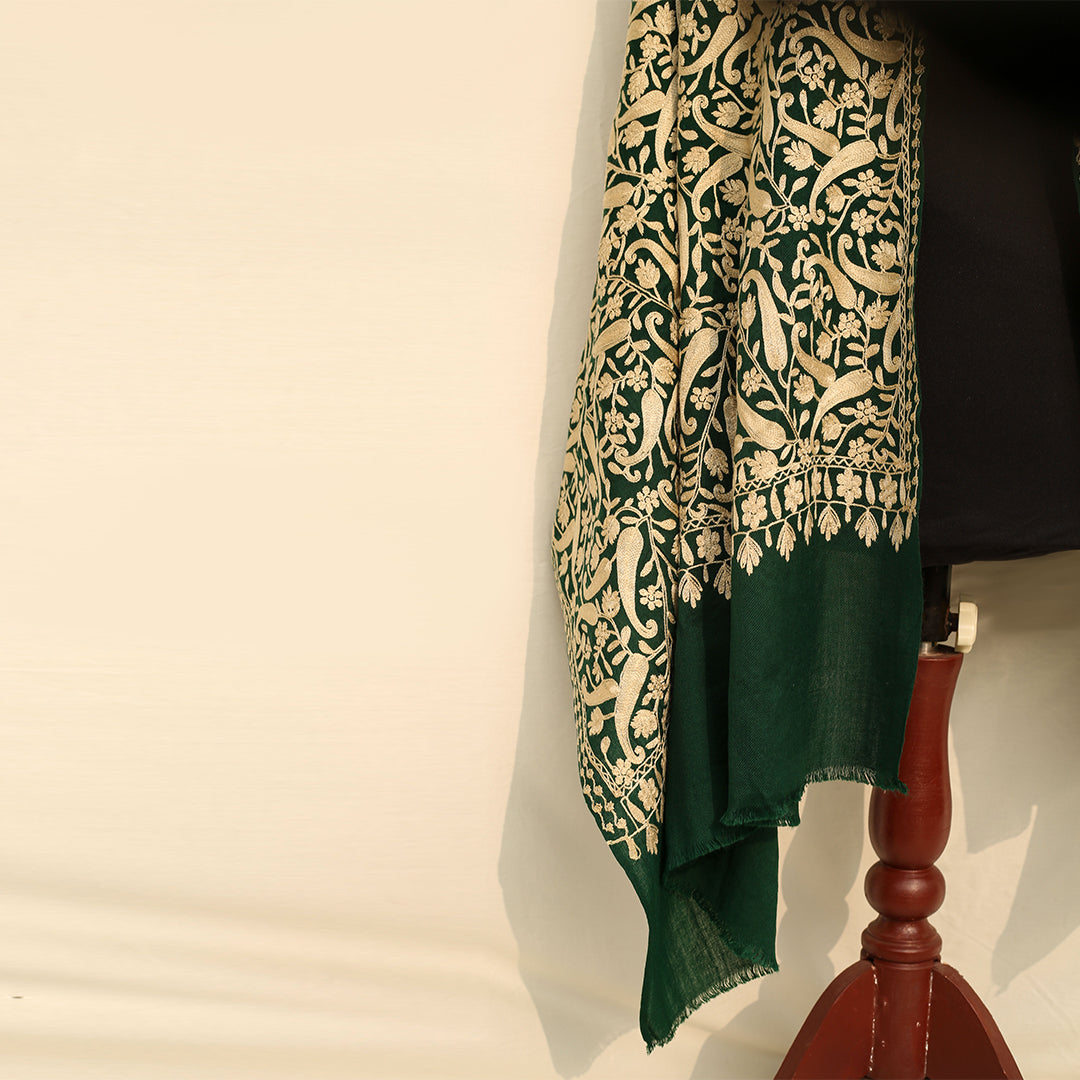 Nanni Infinite Branch Embroidered Shawl