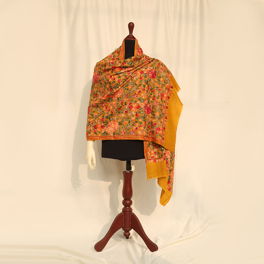 Fari Vibrant Aari Embroidery Shawl