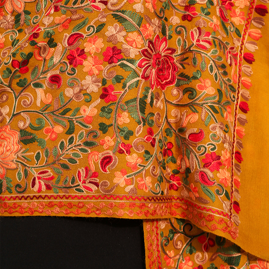 Fari Vibrant Aari Embroidery Shawl