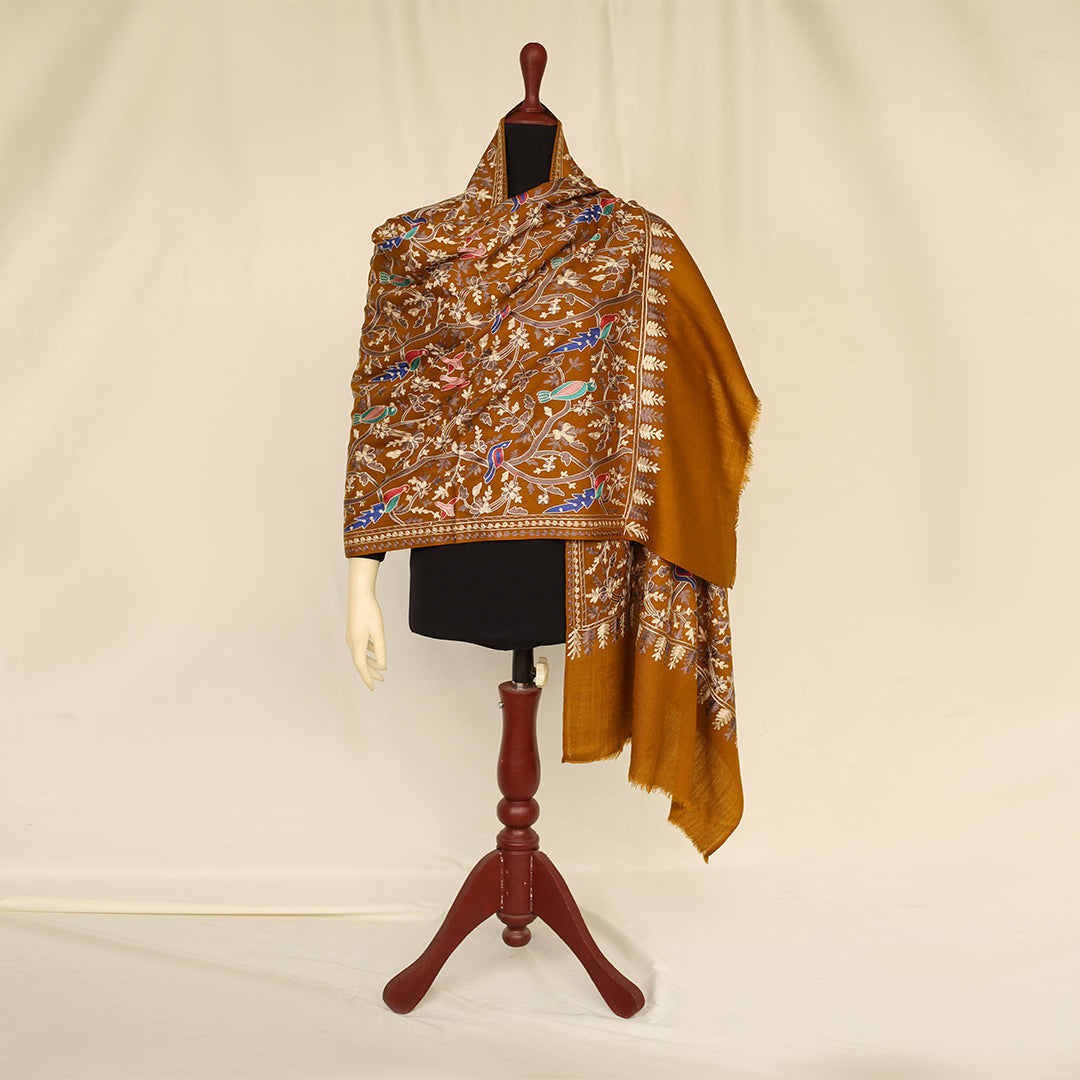 Nanni Avian Haven Embroidered Shawl