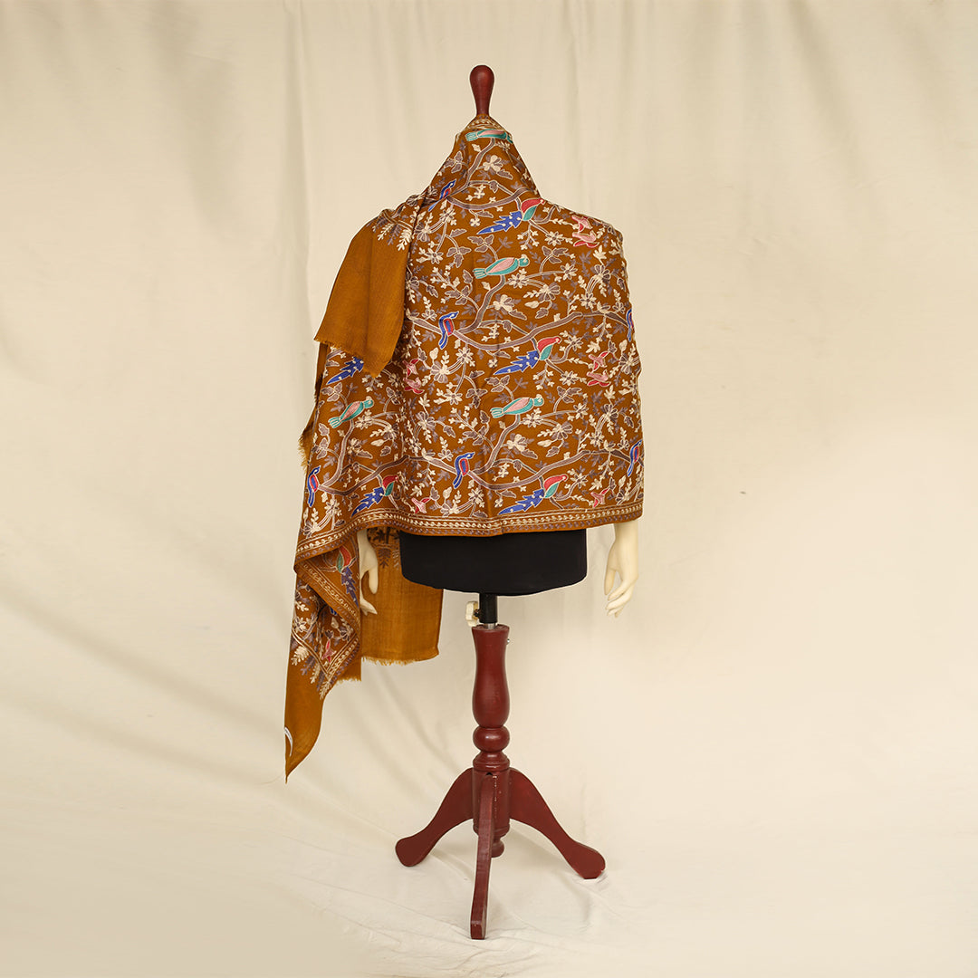 Nanni Avian Haven Embroidered Shawl