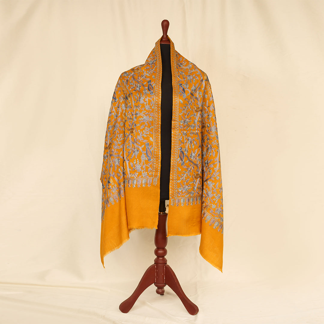 Nanni Avian Haven Embroidered Shawl