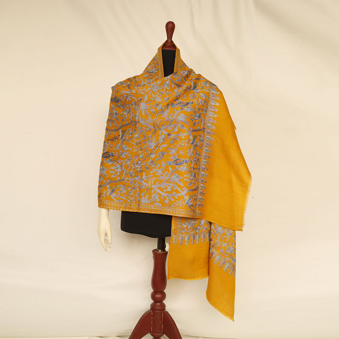 Nanni Avian Haven Embroidered Shawl