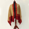 Pashmina Wool Shawl - Brown with Maroon Fine Embroidery