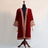Front open gown in Maroon, Black and Royal Blue colors with detailed gold embroidery; Front open jacket; Detailed threadwork over high quali