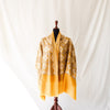 Pashmina Wool Shawl - Yellow Ochre Fully Embroidered